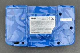 SNK NEOGEO POCKET COLOR HANDHELD GAMING CONSOLE - CAMOUFLAGE BLUE (MVP035677)