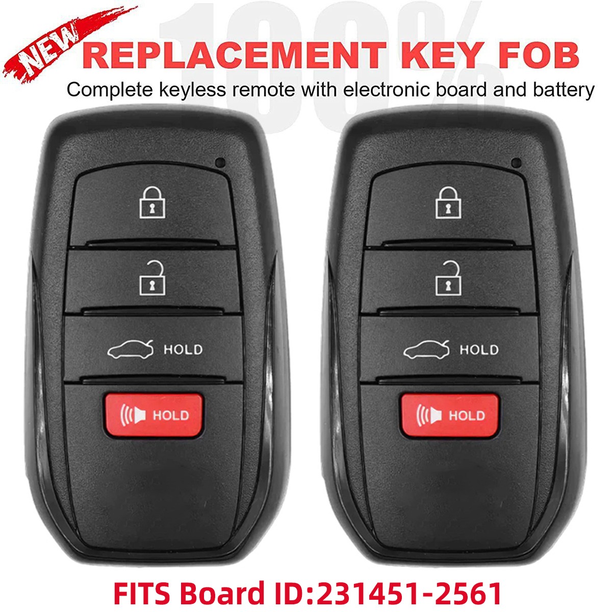 2 UNLOCKED FOR 2025-2026 TOYOTA CAMRY SMART KEY KEYLESS FOB REMOTE