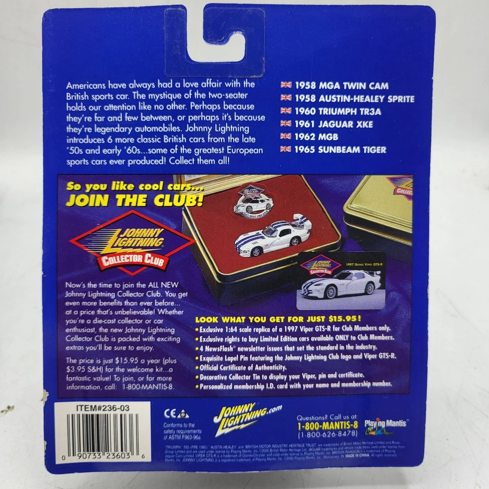 Johnny Lightning - British Invasion - 1958 Austin Healey Sprite - 1:64 Diecast - Image 3 of 3