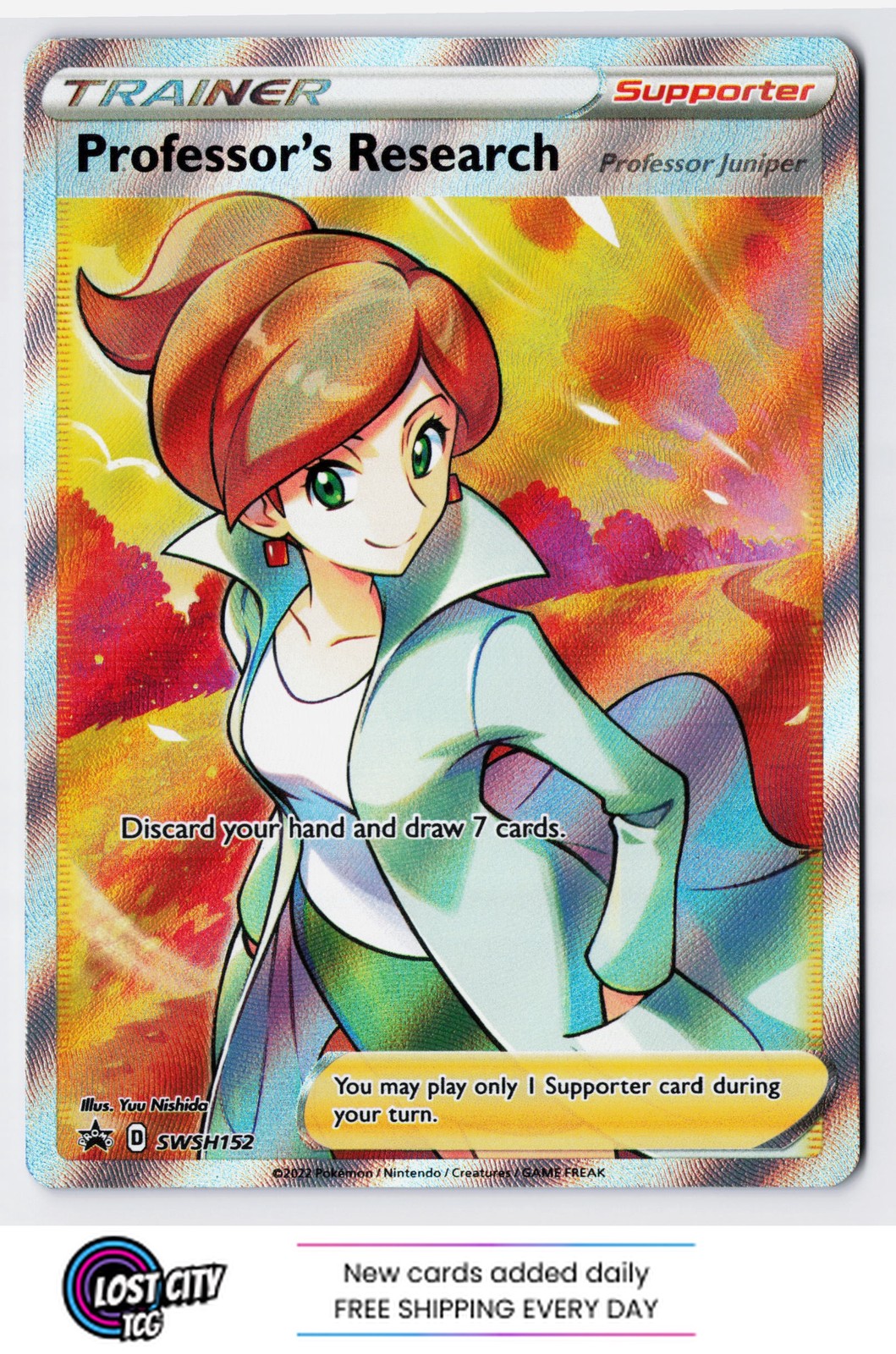Professor's Research (Juniper) SWSH152 - SWSH: Sword & Shield Promo Holo NM