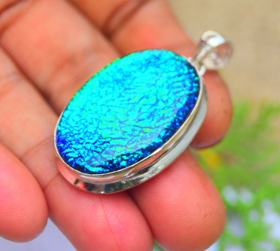 Triplet Opal Gemstone Handmade 925 Sterling Silver Jewelry Pendant Size-1.65" - Image 2 of 4