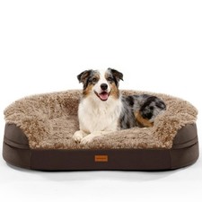 Orthopedic Dog Bed for Large Dogs 41x32x7.7 EggCrate Foam Washable, Waterproof