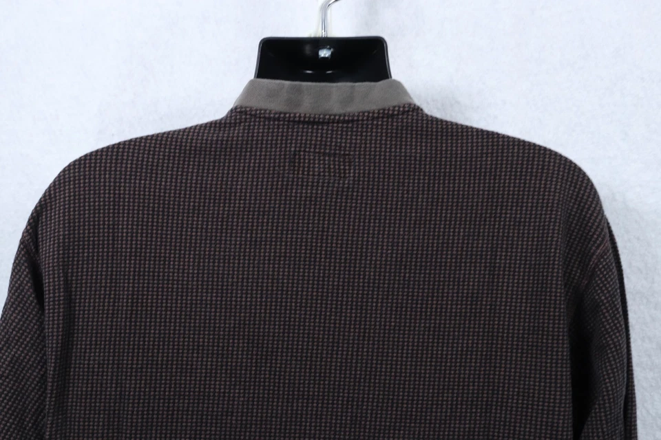 VTG St. John's Bay Men's Waffle Thermal Shirt Henley Medium Long-sleeve Outdoor - Image 4 of 4