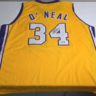 Shaquille O'Neal Los Angeles Lakers #34 Signed Basketball Jersey Original