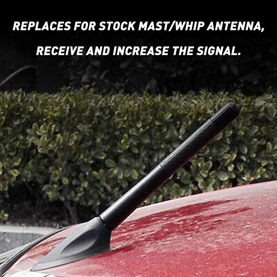 Antena corta de fibra de carbono RalliArt de 4,7" pulgadas para Mitsubishi Ralli Art NA2 Foto 4 de 4