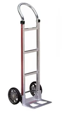 Aluminum Hand Truck with Horizontal Loop Handle, 500 lb Capacity, 14"x7.5" Nose