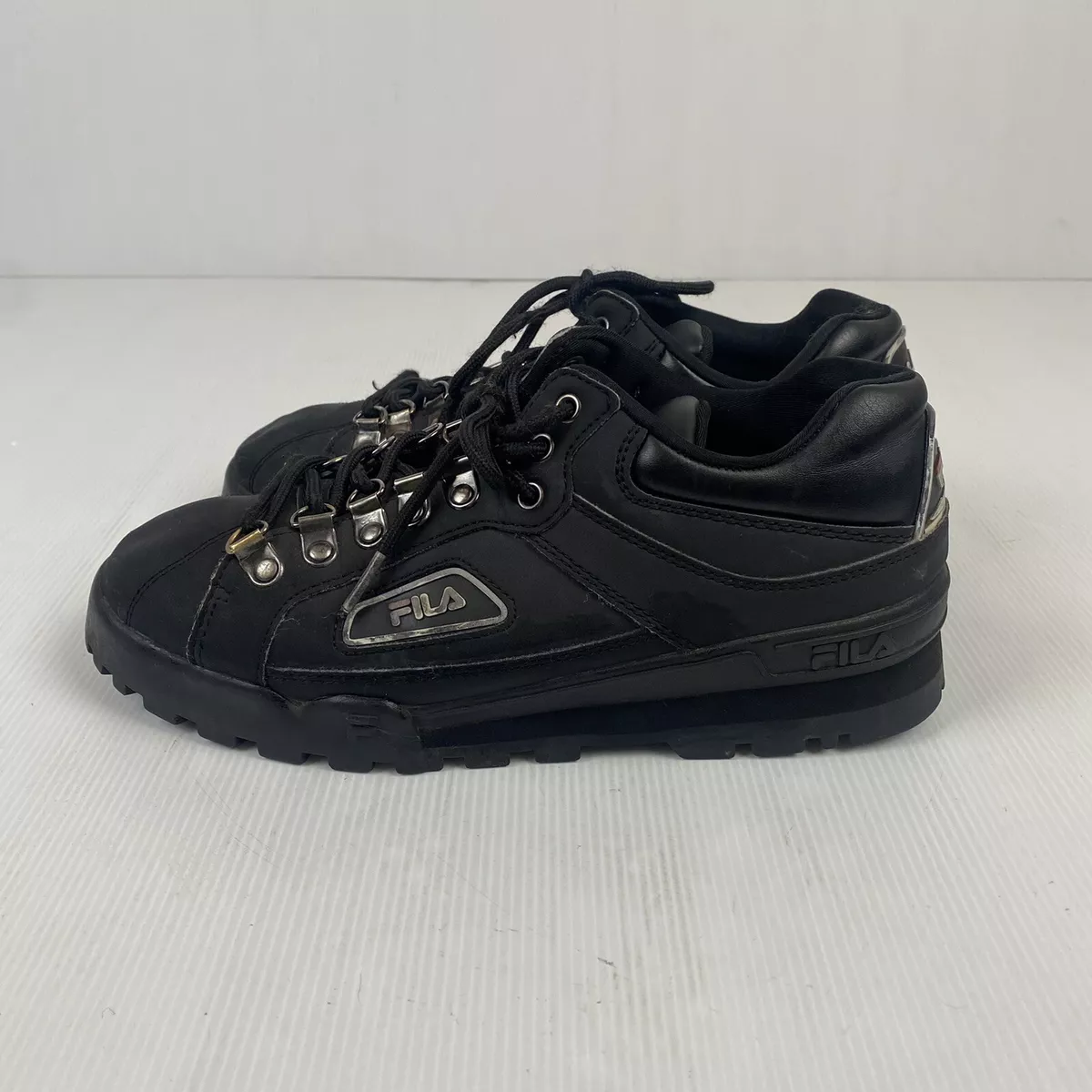 Vintage Fila Trailblazer Black Boots US 8