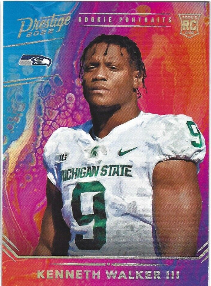 Kenneth Walker III Panini Prestige Rookie Portraits #RP15 Base