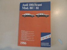 Ersatz teile bild katalog Audi 100 / Avant 1980-1981