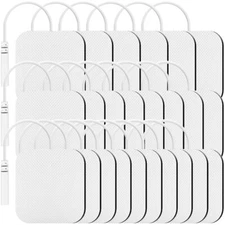 TENKER TENS Unit Replacement Pads 20PCS 2x2" Reusable Electrode Pads