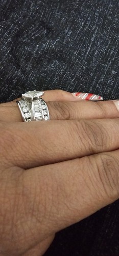 14K White Gold Diamond Ring 3.25CT - Picture 10 of 12