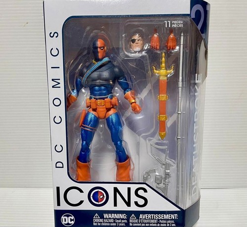 Icons Deathstroke Dc Comic Figure With 11-piece Accessory Set Unopened New - Picture 2 of 7