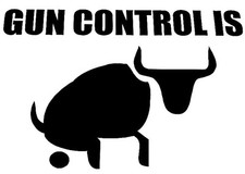 Gun Control Decal - Window Sticker Car Rv Hunting Outdoor Vinyl Decal Usa