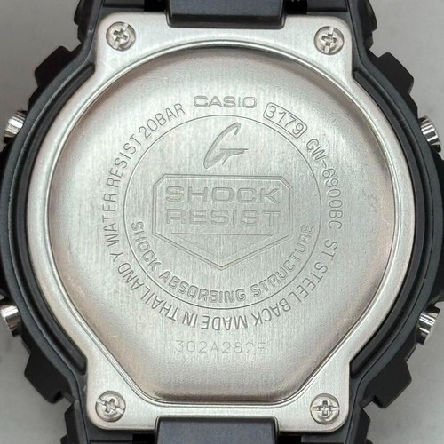 Near Mint CASIO G-SHOCK GW-6900BC-1JF Solar Digital Watch Black Japan Used - Picture 10 of 14