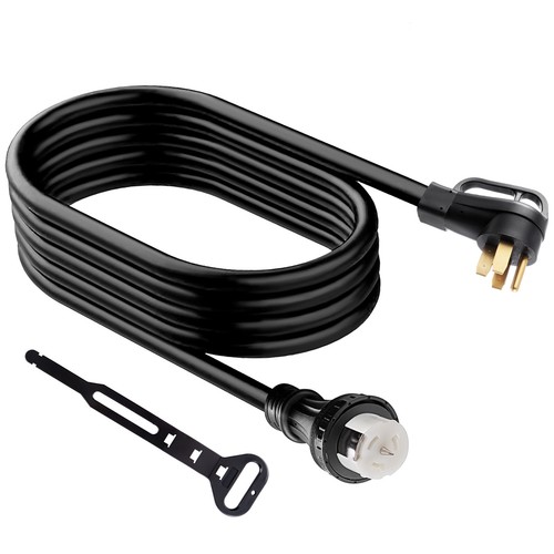 50 Amp 25FT Generator Cord & Power Inlet Box Combo Kit STW 6/3+8/1 AWG 125/250V - Picture 9 of 11