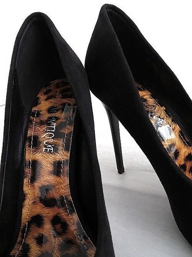 Diamantique Original Tacones Altos Clásicos Bombas Leo Negro 37 - Imagen 5 de 8