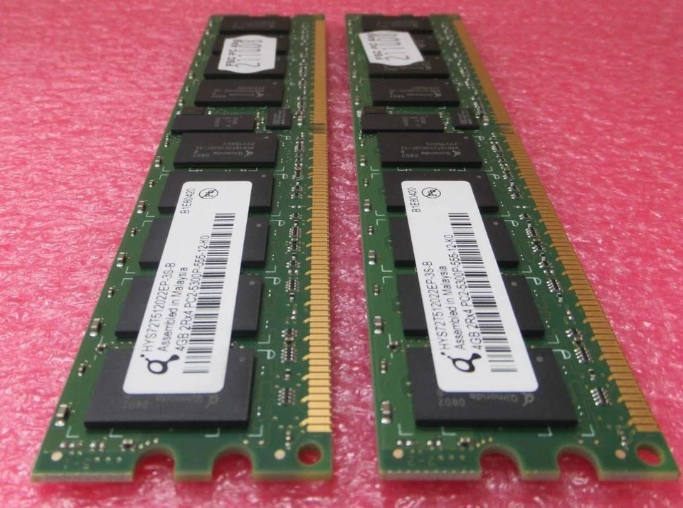 Fujitsu 8GB 2x4GB DDR2-667 PC2-5300 rg ECC RAM S26361-F3449-L514 For Blade BX630 - Image 4 of 4