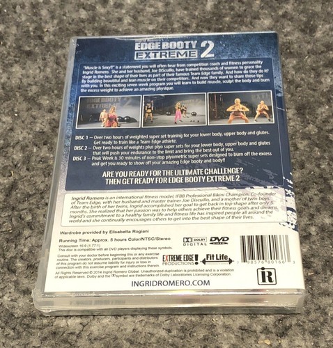 Ingrid Romero’s Edge Booty Extreme 2 (3-Disc DVD Set) **BRAND NEW!** - Picture 2 of 3
