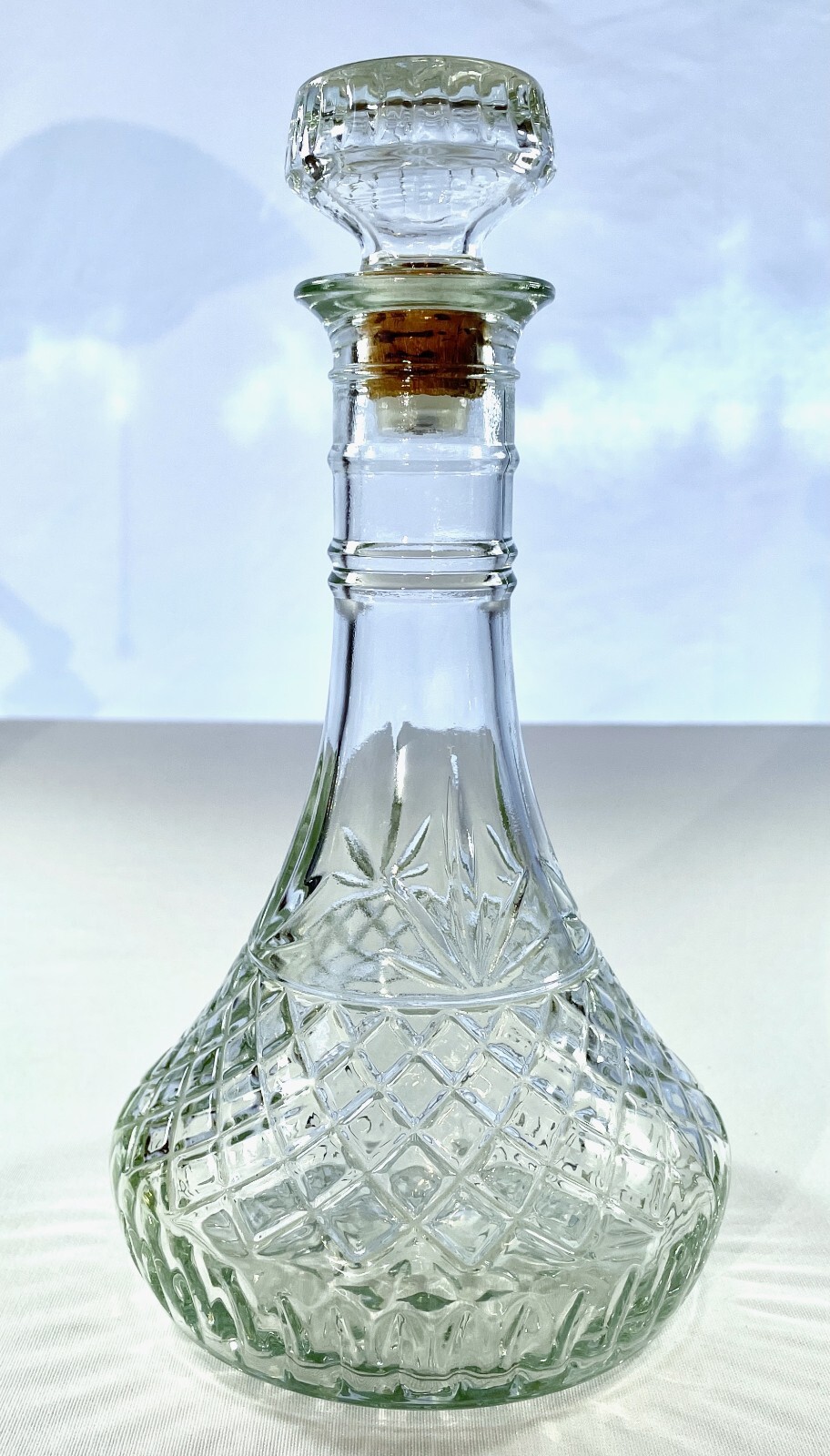 Vintage 1980 Mogan David Wine Co. Limited Ed. Collection Clear Decanter, EXC!