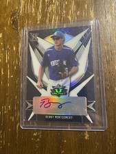 2021 Leaf Valiant Rookie Card Benny Montgomery Auto Autograph /75