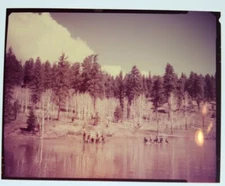 Revolt at Fort Laramie (1957) 4x5" color transparency! - rare - crosses