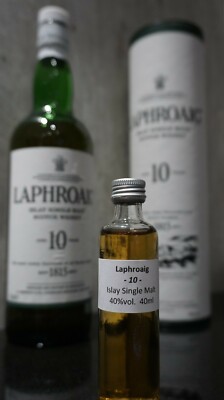  Laphroaig 10 Years Old Islay Whisky 40 ml Single Malt Sample 4 cl Probe
