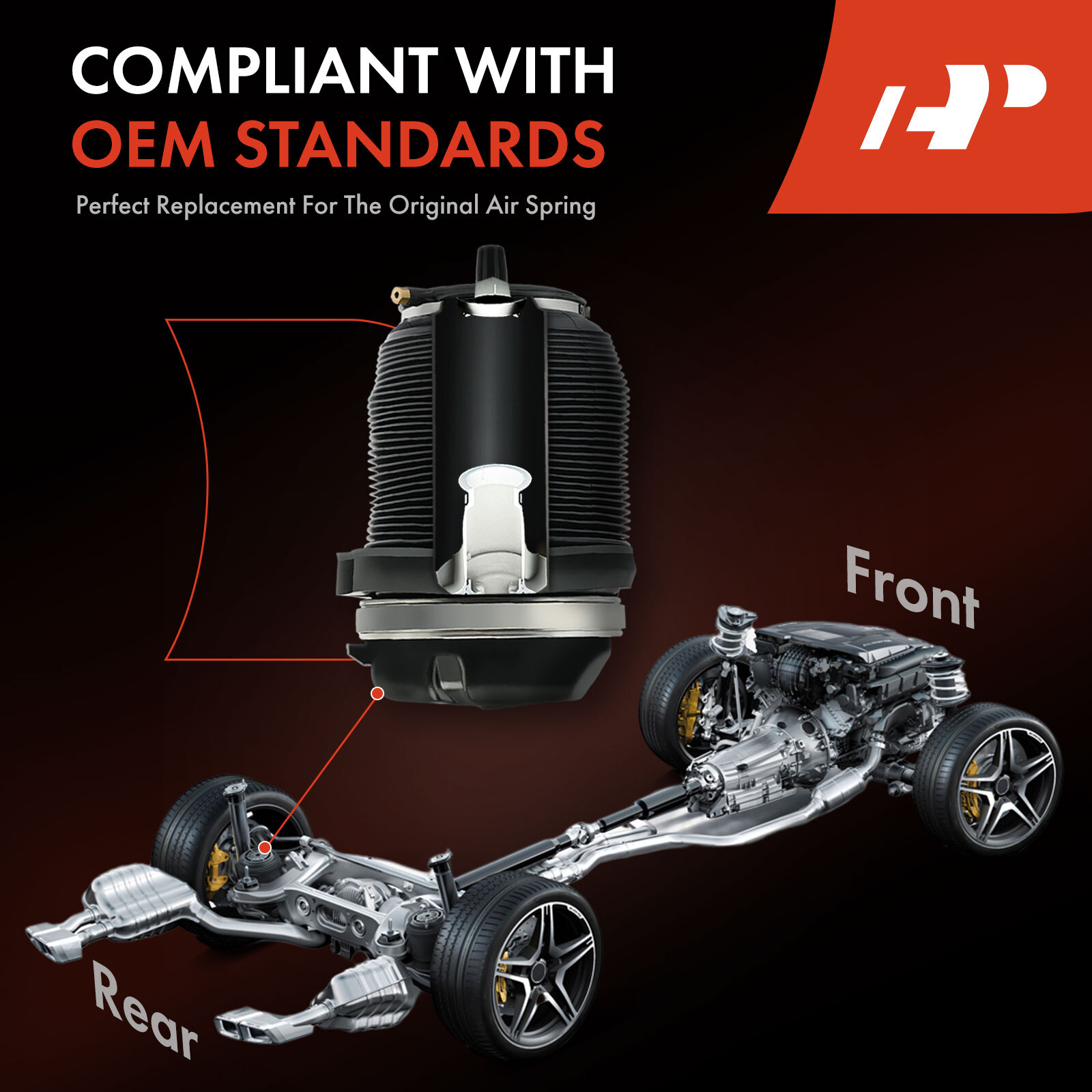2x Air Suspension Spring Bags Left & Right for W02-358-7031 SC29-0001 227QS33
