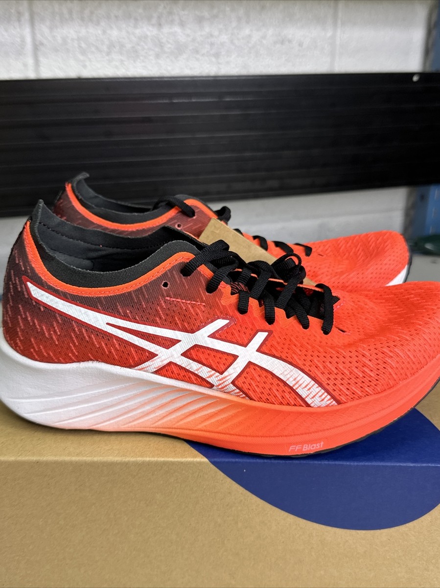 【新品未使用・美品】ASICS Magic Speed 箱付き ASICS Women's Magic Speed Running Shoes, Sunrise RED/White