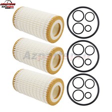 3pcs Engine Oil Filters For Mercedes-Benz W202 W203 W204 CL203 S202 S203 S204