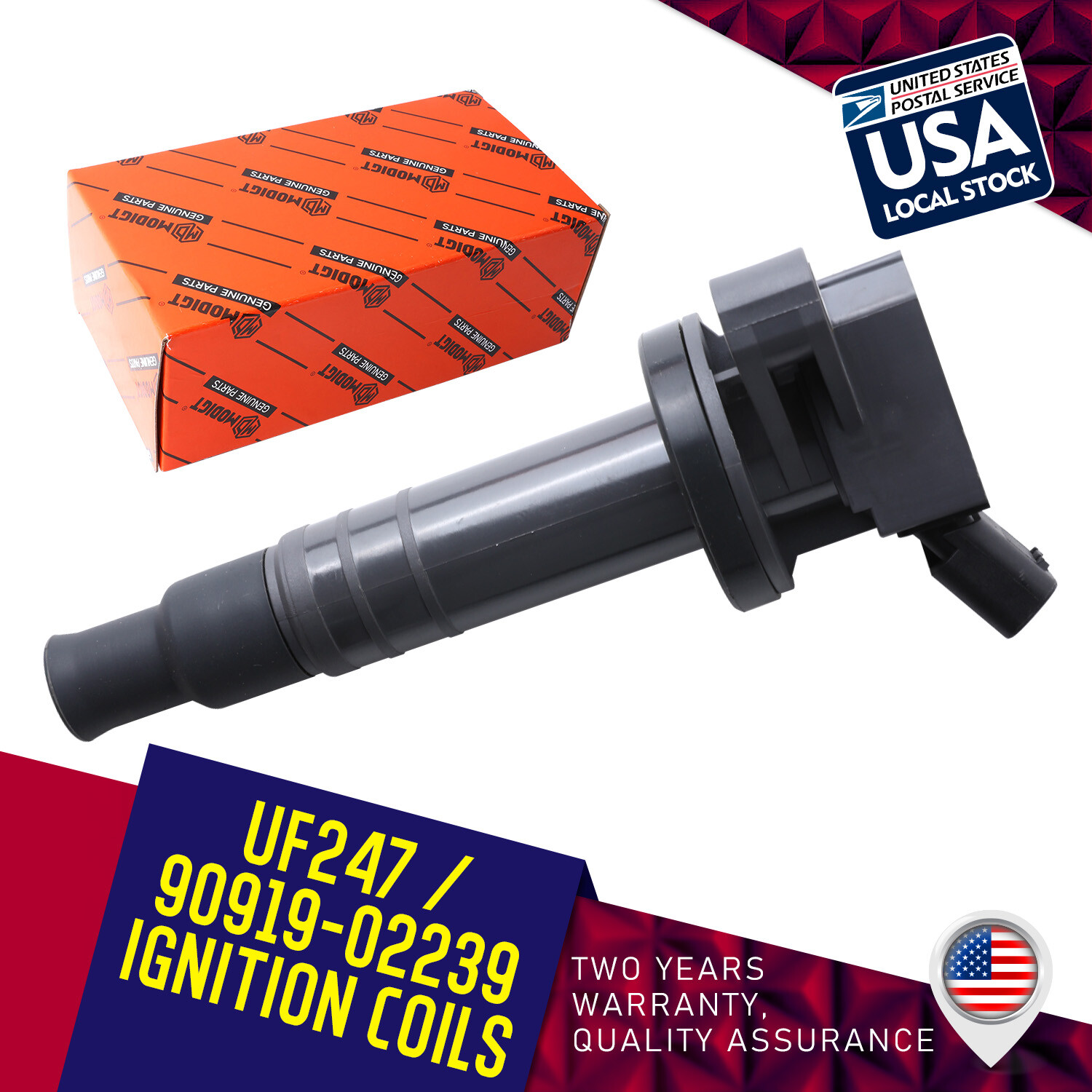 1X Ignition Coil OEM Quality For Toyota Corolla Pontiac L4 1.8 UF247 -BRAND NEW