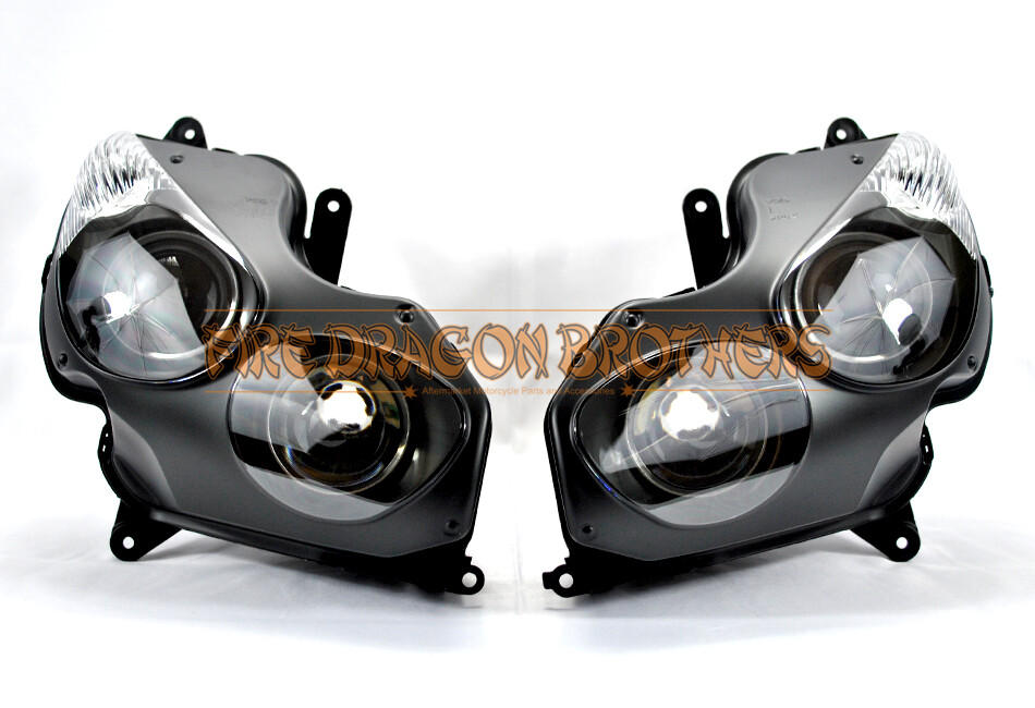 R.ページ FDB Headlight Assembly Headlamp Clear For Kawasaki 2006 2011