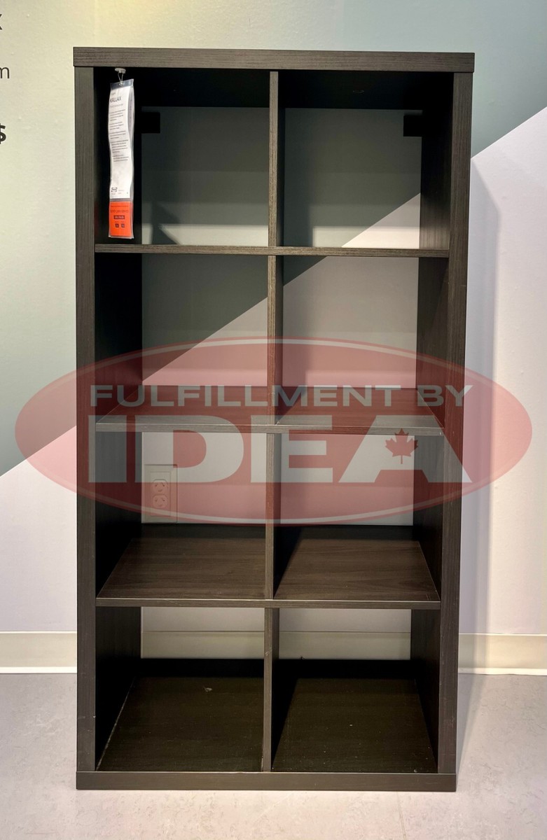 New IKEA KALLAX Black Bookcase Shelving Unit 77x147 cm (30 ⅜x57