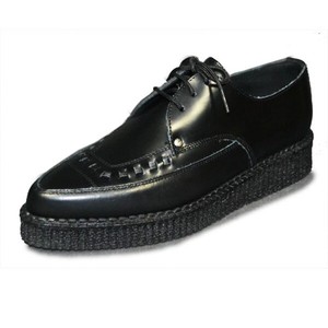 CREEPERS-PUNTA-CORDONES-CUERO-NEGRO-TALLA-38-pointed-creepers-punk-goth-rock