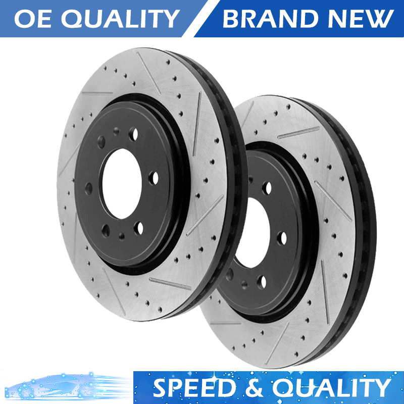 Front Drilled Brake Rotors for 2010-2020 Ford F-150 Expedition Lincoln Navigator