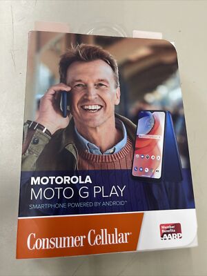 DMG BOX - Motorola Moto G Play- Consumer Cellular - 32GB Misty Blue