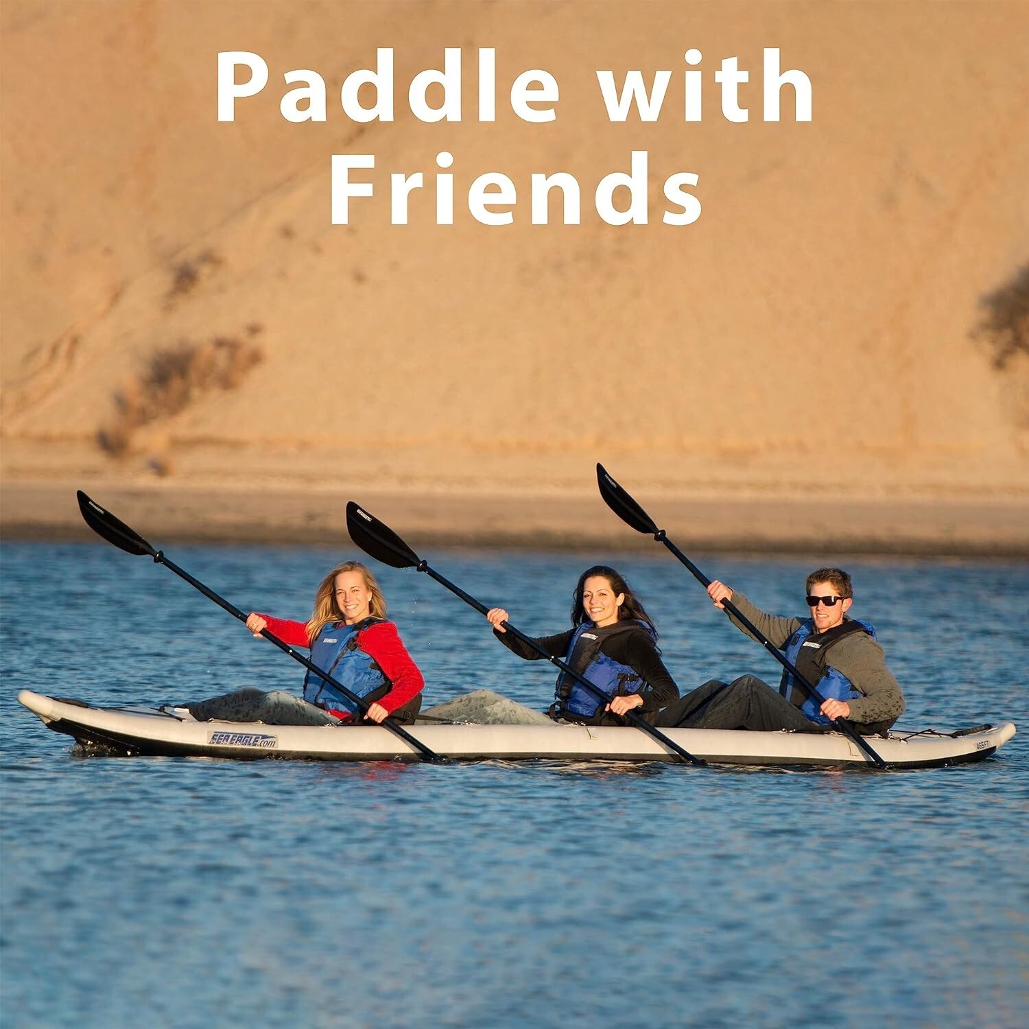 Sea Eagle 3 Person, Inflatable Kayak Pro Package, Smoother Paddling Experience
