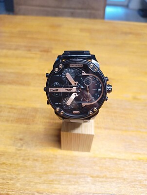 Diesel Mr. Daddy 2.0 Chronograph Uhr Herren, DZ7312, neue Batterien,XL, Gliederb