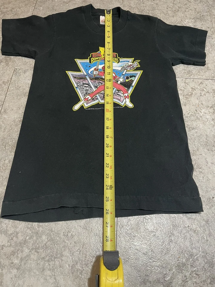 Camiseta De Colección 94 Power Rangers Promo Red Ranger Juvenil Grande EE. UU. Marvel Años 90 Y2k De Colección Foto 4 de 4