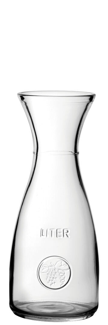 Clear Carafe Decanter Glassware For Serving Drinks Carafe 0.5 Litre Pack Of 6
