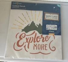 Hello Hobby 8 Sheets Reusable Cardstock Stencils 8 Sheet 12x12 Pack 41084