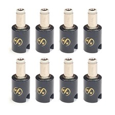  8 Pack 2.1mm Solderless DC Power Barrel Connectors for Kurrent Electric Cable