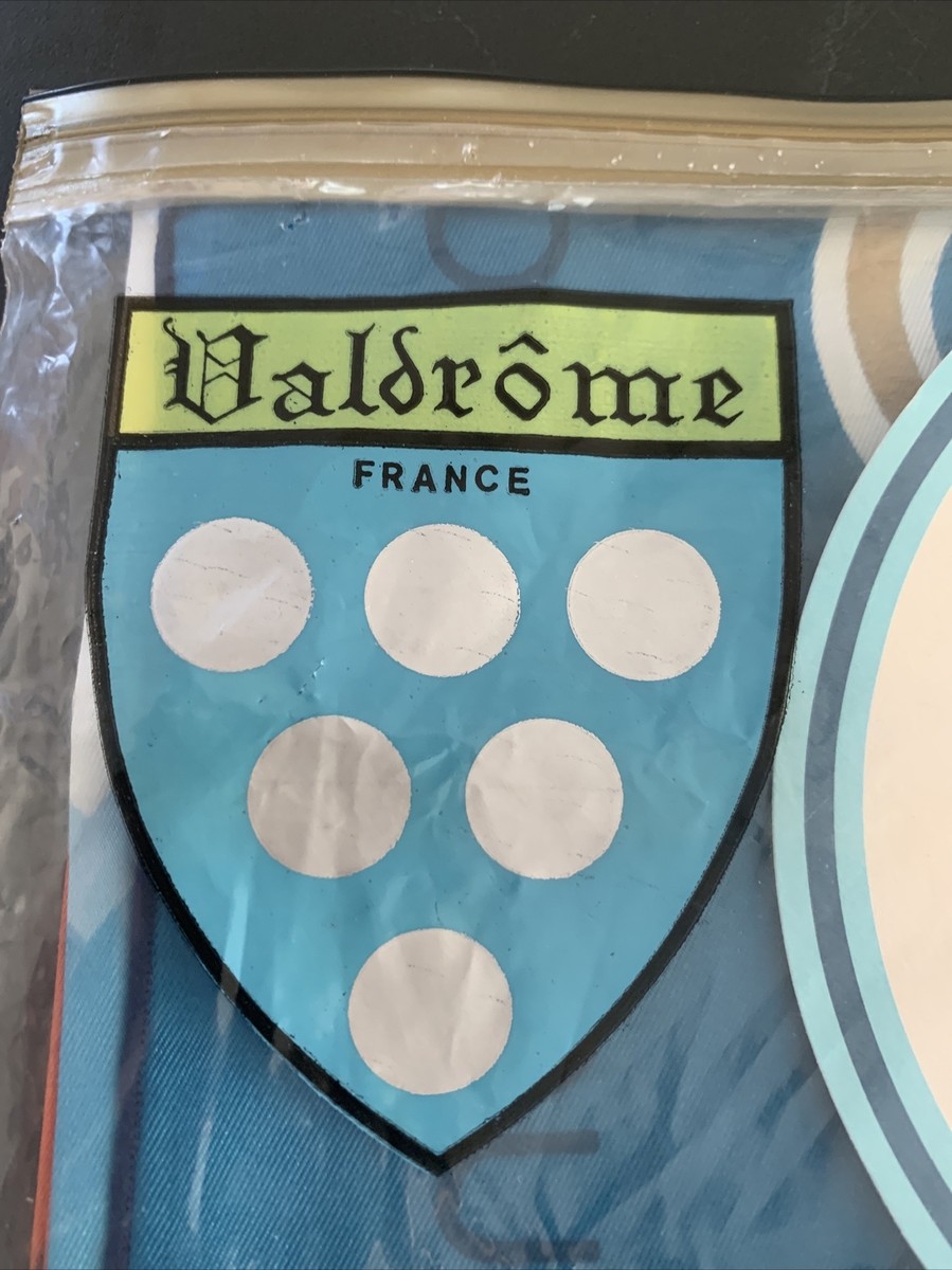 Foulard Officiel Des Jeux Olympiques De Grenoble 1968 - Valdrôme - Fabriqué En France
