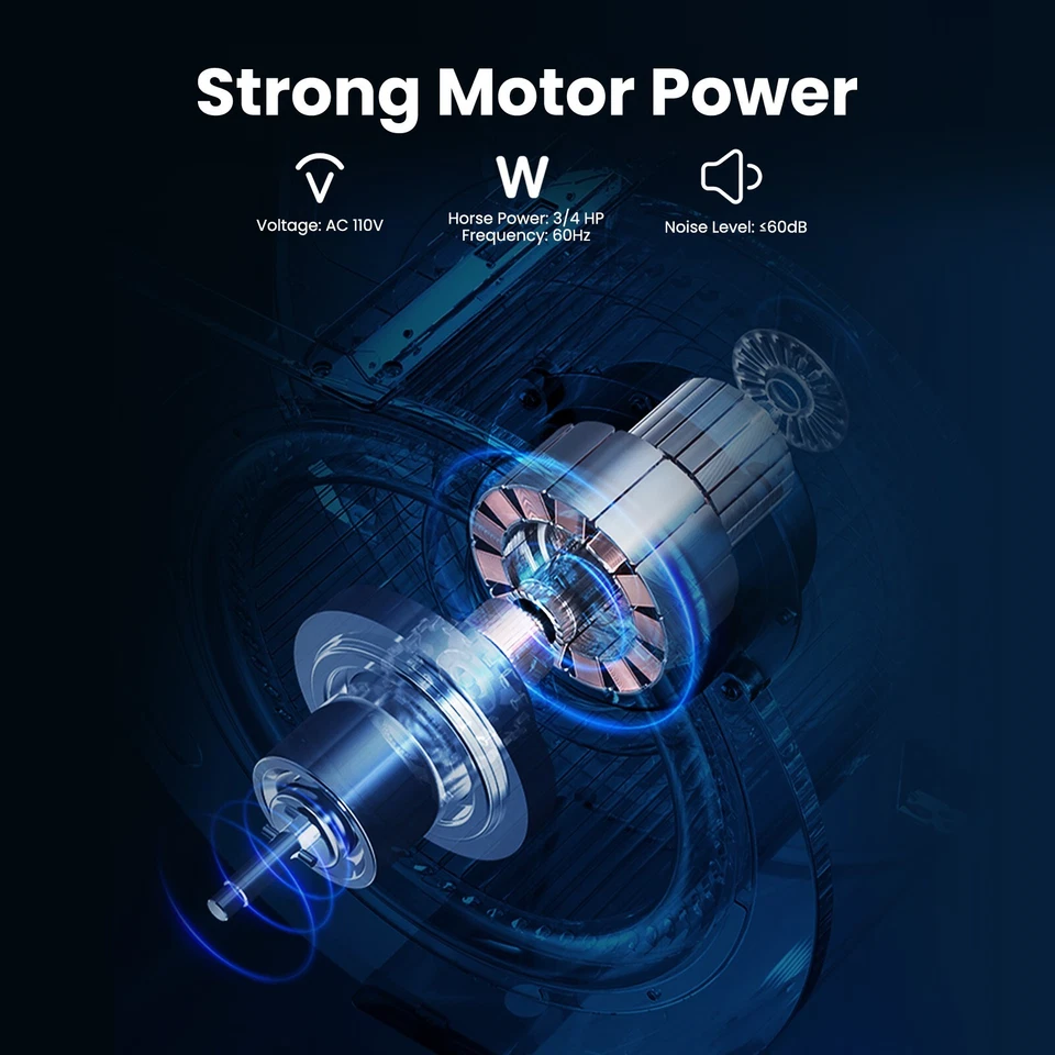 Kit de aireación de estanque de 3/4 HP Lake Pond bomba 5,2 CFM difusor de línea aérea de 2x100' Foto 3 de 4