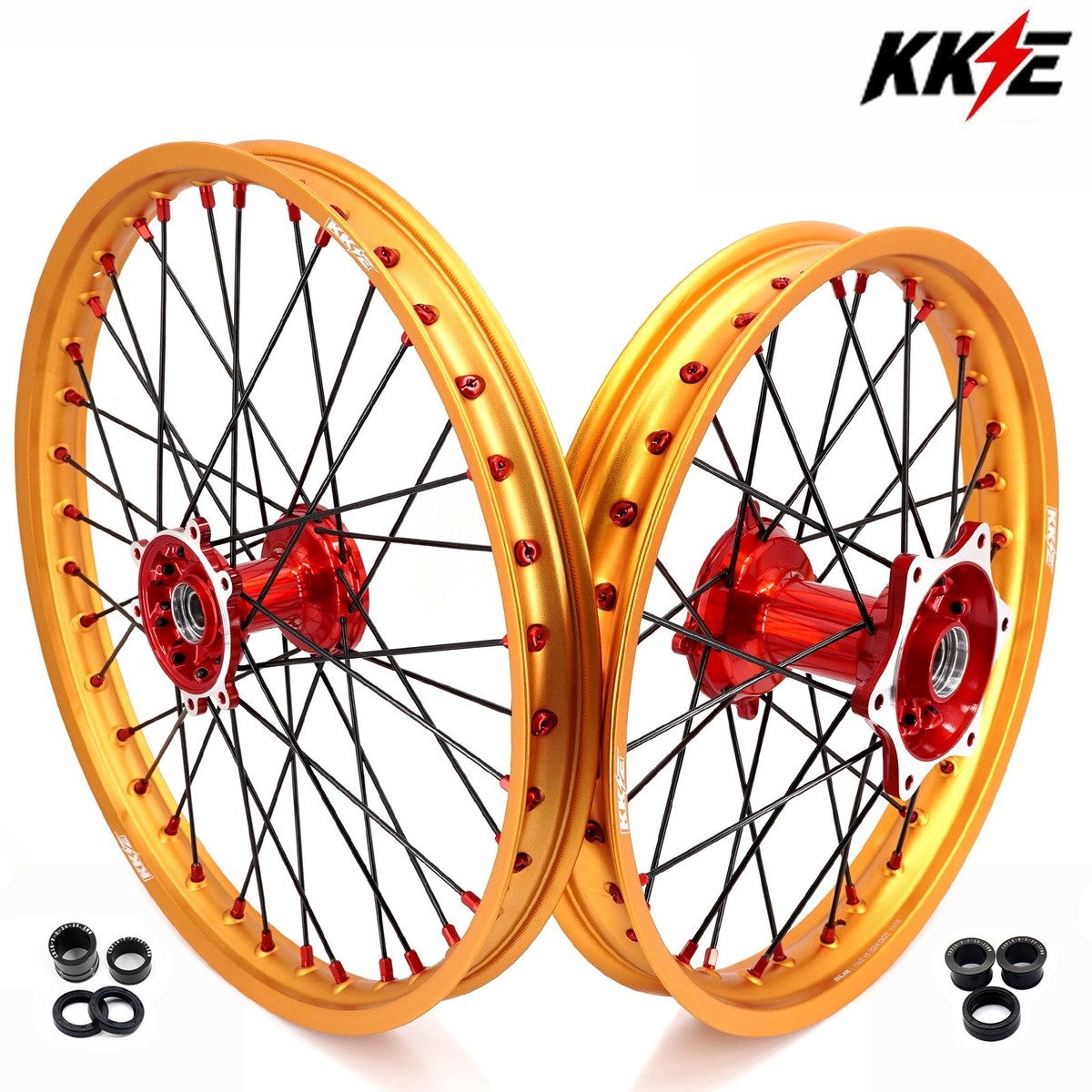 KKE 21/19 Cast Wheels for Honda CRF250R 2014-2026 CRF450R 13-26