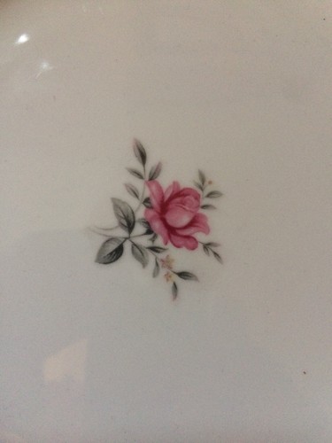 VINTAGE "ROYAL SWIRL" FEINPORZELLAN JAPAN ROSA ROSE SPEISETELLER 4er SET - Bild 3 von 5
