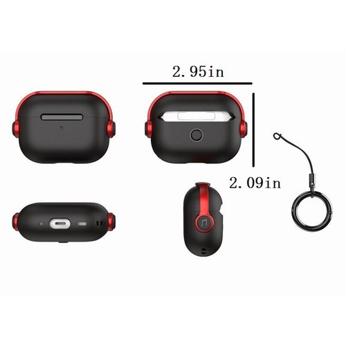 Compatible Pour Apple AirPods Pro 2ème génération Coque en silicone Housse - Afbeelding 5 van 6