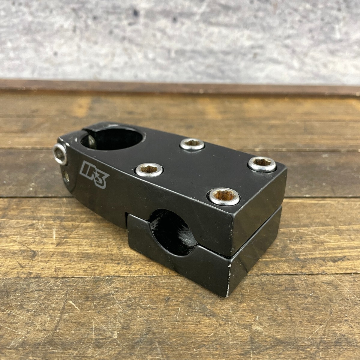 Mirra Co BMX Stem 1 1/8 Threadless Old School BMX Neck Black