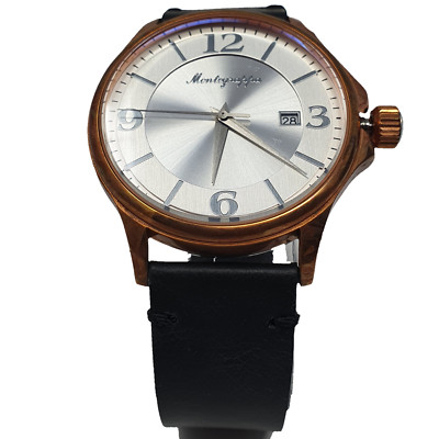 MONTEGRAPPA PANTOLETTE QUARZUHR PVD KUPFER SILBER 43 MM IDCUWABJ