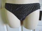 Item photo. Show Listing Details page. Listing SZ S Material Girl Black/White Bikini Bottoms Swimsuit NWT