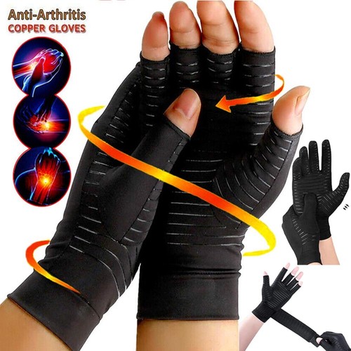 Guantes de compresión de cobre gimnasio artritis túnel carpiano soporte para manos alivio del dolor * - Imagen 2 de 17
